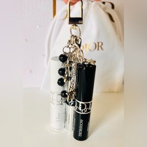 Dior Set of 2 Mini Mascara Keyfob Bag Charm Diorshow + Iconic Overcurl
